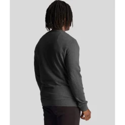 Sweatshirts*Lyle And Scott Co-Ordinate Print Crewneck Sweatshirt in Charcoal