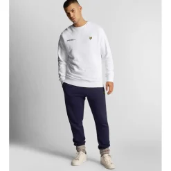 Sweatshirts*Lyle And Scott Co-Ordinate Print Crewneck Sweatshirt in White