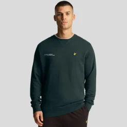 Sweatshirts*Lyle And Scott Co-Ordinate Print Crewneck Sweatshirt in Green