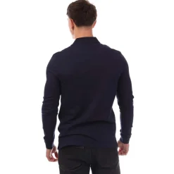 Polo Shirts|T-Shirts And Vests*Lyle And Scott Co-Ordinate Print Long Sleeve Polo Shirt in Navy