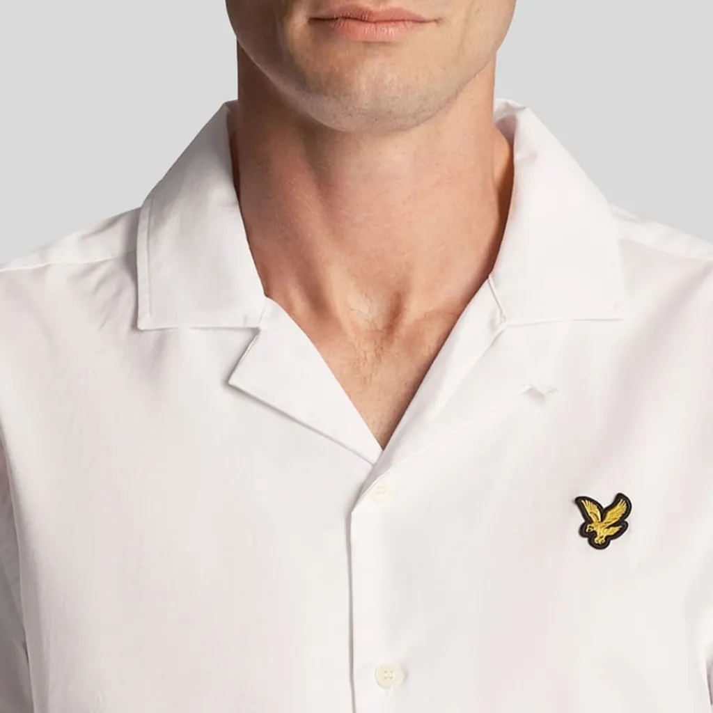 Shirts*Lyle And Scott Cotton Poplin Resort Shirt in White