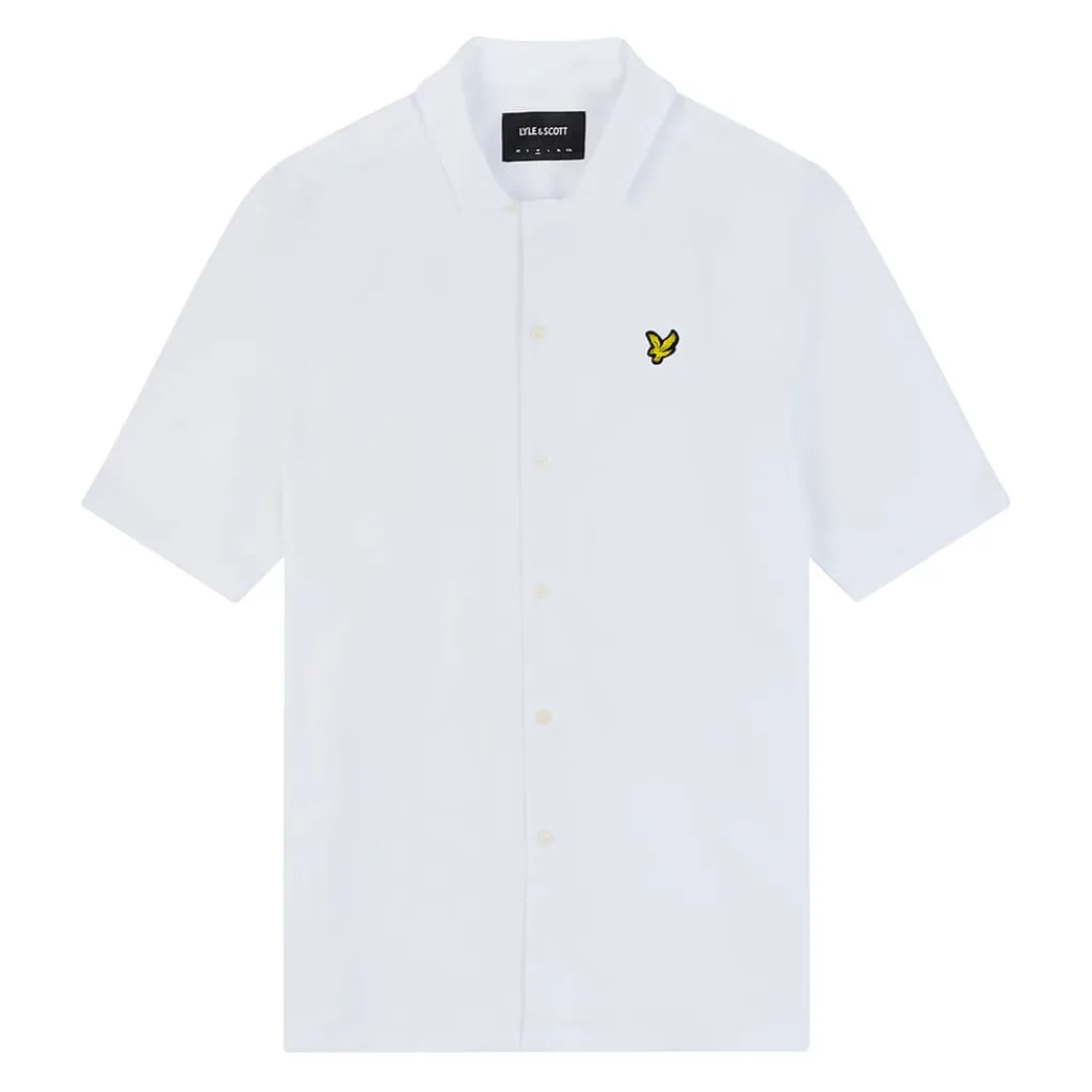 Shirts*Lyle And Scott Cotton Poplin Resort Shirt in White