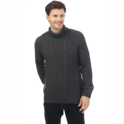 Knitwear*Lyle And Scott Cowl Neck Regular Fit Sweater in Grey