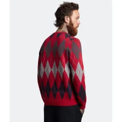 Knitwear*Lyle And Scott Crew Neck Jumper in Red