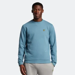 Sweatshirts*Lyle And Scott Crewneck Sweatshirt in Blue