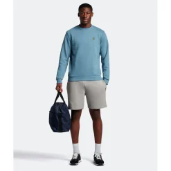 Sweatshirts*Lyle And Scott Crewneck Sweatshirt in Blue