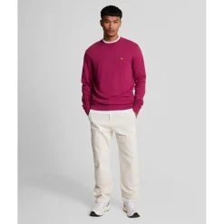 Sweatshirts*Lyle And Scott Crewneck Sweatshirt in Burgundy