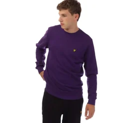 Sweatshirts*Lyle And Scott Crewneck Sweatshirt in Purple