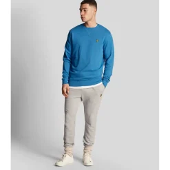 Sweatshirts*Lyle And Scott Crewneck Sweatshirt in Blue