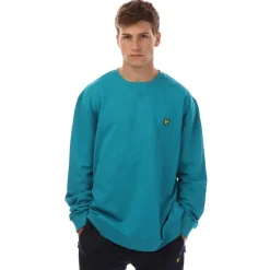 Sweatshirts*Lyle And Scott Crewneck Sweatshirt in Blue