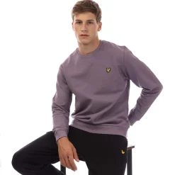 Sweatshirts*Lyle And Scott Crewneck Sweatshirt in Purple