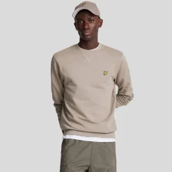 Sweatshirts*Lyle And Scott Crewneck Sweatshirt in Taupe