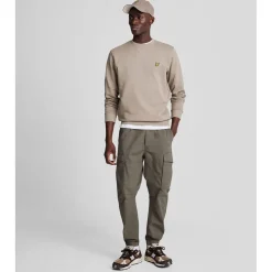 Sweatshirts*Lyle And Scott Crewneck Sweatshirt in Taupe