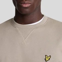 Sweatshirts*Lyle And Scott Crewneck Sweatshirt in Taupe