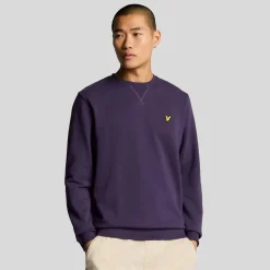 Sweatshirts*Lyle And Scott Crewneck Sweatshirt in Purple