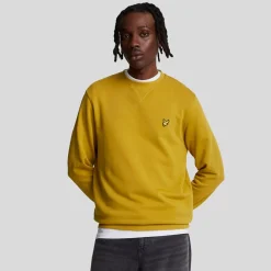 Sweatshirts*Lyle And Scott Crewneck Sweatshirt in Yellow