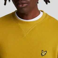 Sweatshirts*Lyle And Scott Crewneck Sweatshirt in Yellow