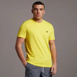 T-Shirts And Vests*Lyle And Scott Crewneck T-Shirt in Yellow