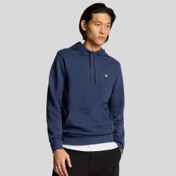 Sweatshirts|Hoodies*Lyle And Scott Eagle Head Pullover Hoodie in Navy