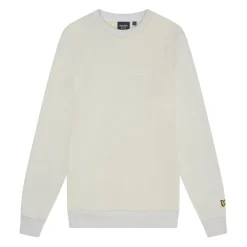 Sweatshirts*Lyle And Scott Embroidered Crewneck Sweatshirt in Blue-White