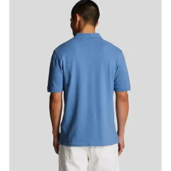 Polo Shirts*Lyle And Scott Embroidered Polo Shirt in Blue