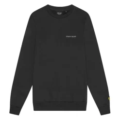 Sweatshirts*Lyle And Scott Embroidered Crewneck Sweatshirt in Gunmetal