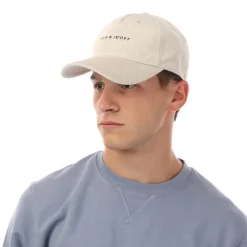 Caps-Hats*Lyle And Scott Embroidered Cord Cap in Cream