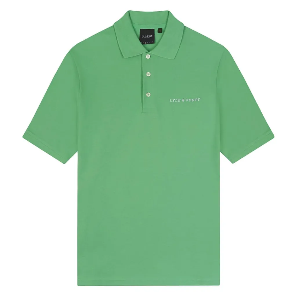 Polo Shirts*Lyle And Scott Embroidered Polo Shirt in Green