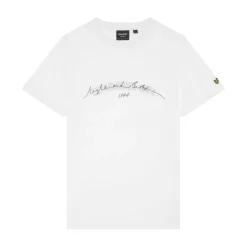 T-Shirts And Vests*Lyle And Scott Established 1874 Graphic T-Shirt in White