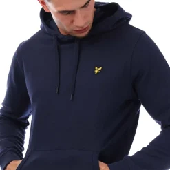 Sweatshirts|Hoodies*Lyle And Scott Flag Print Pullover Hoodie in Navy