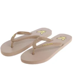 Beach Shoes*Lyle And Scott Flatform Flip Flops in Pink