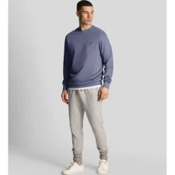 Sweatshirts*Lyle And Scott Fly Fleece Crewneck Sweatshirt in Blue