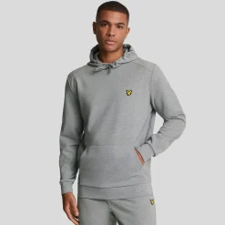Sweatshirts|Hoodies*Lyle And Scott Fly Fleece Hoodie in Grey