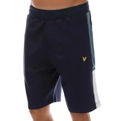 Shorts*Lyle And Scott Fly Fleece Colour Block Shorts in Navy