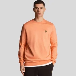 Sweatshirts*Lyle And Scott Fly Fleece Crewneck Sweatshirt in Coral