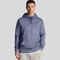 Sweatshirts|Hoodies*Lyle And Scott Fly Fleece Hoodie in Blue