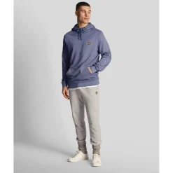 Sweatshirts|Hoodies*Lyle And Scott Fly Fleece Hoodie in Blue