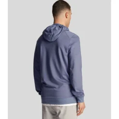 Sweatshirts|Hoodies*Lyle And Scott Fly Fleece Hoodie in Blue