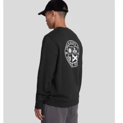 Sweatshirts*Lyle And Scott Football For All Graphic Sweatshirt in Black