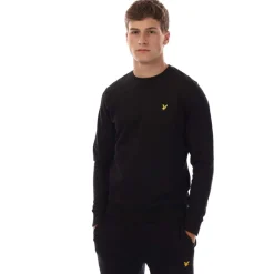 Sweatshirts*Lyle And Scott Football World Graphic Crewneck Sweatshirt in Black