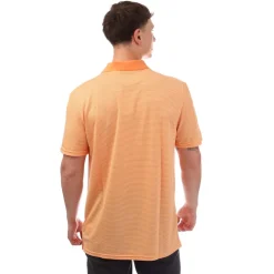 Polo Shirts*Lyle And Scott Golf Microstripe Polo Shirt in Orange
