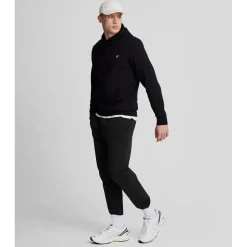Trousers*Lyle And Scott Interlock Cuffed Sweatpants in Black