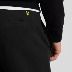 Trousers*Lyle And Scott Interlock Cuffed Sweatpants in Black