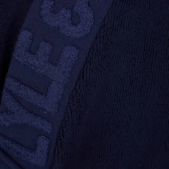 Underwear And Socks*Lyle And Scott Jacquard Text Dressing Gown in Blue