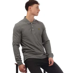 Polo Shirts|T-Shirts And Vests*Lyle And Scott Long Sleeve Polo Shirt in Grey