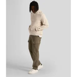 Hoodies*Lyle And Scott Loopback Embroidered Hoodie in Cream
