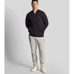 Coats And Jackets*Lyle And Scott Loopback Jersey Bomber Jacket in Navy