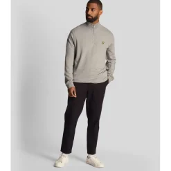 Sweatshirts*Lyle And Scott Loopback Quarter Zip Sweatshirt in Grey