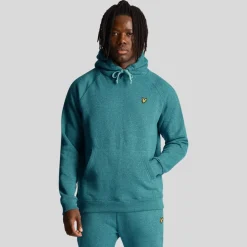 Sweatshirts|Hoodies*Lyle And Scott Marl Hoodie in sky