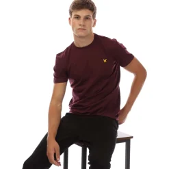 T-Shirts And Vests*Lyle And Scott Martin T-Shirt in Burgundy